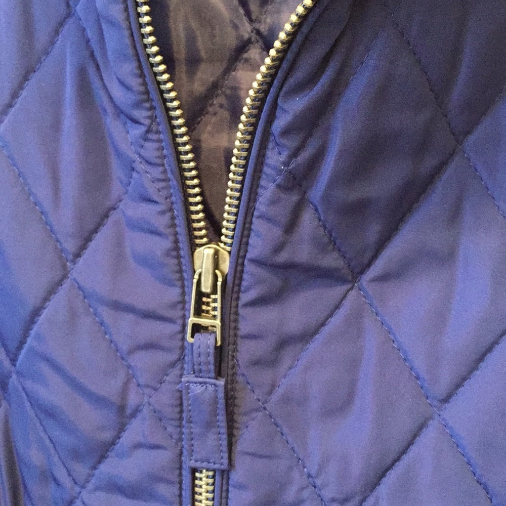 Talbots blue quilted vest - Picture 3 of 5